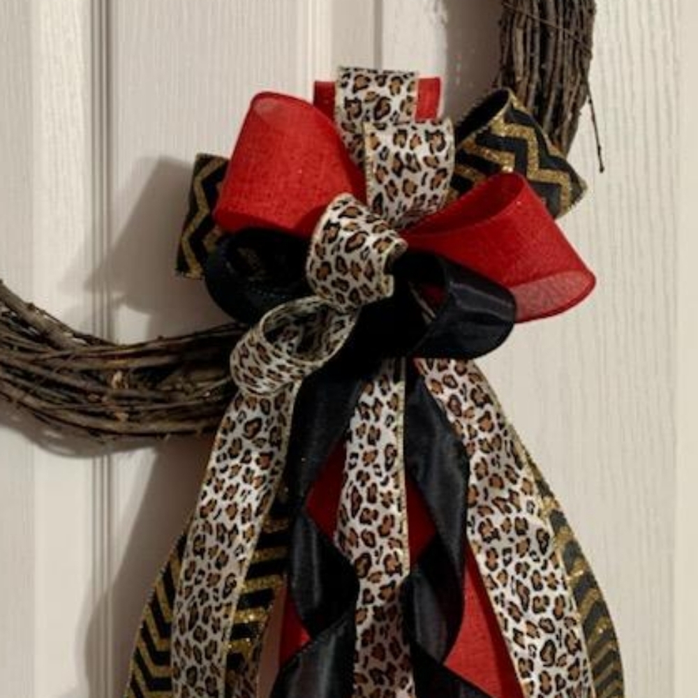 Cheetah Print Every Day Bow for Wreath